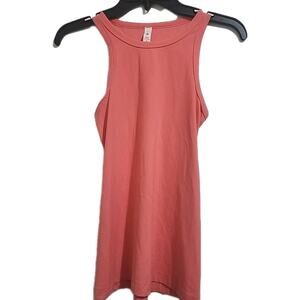 lululemon orange coral tank top size 4